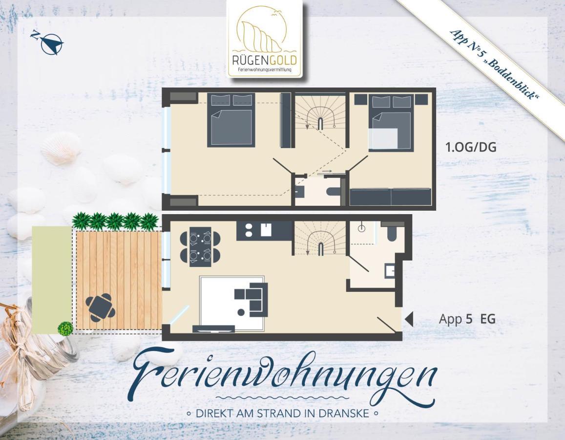 ,,Inselromantik" Appartement 3 ดรันส์เคอ ภายนอก รูปภาพ